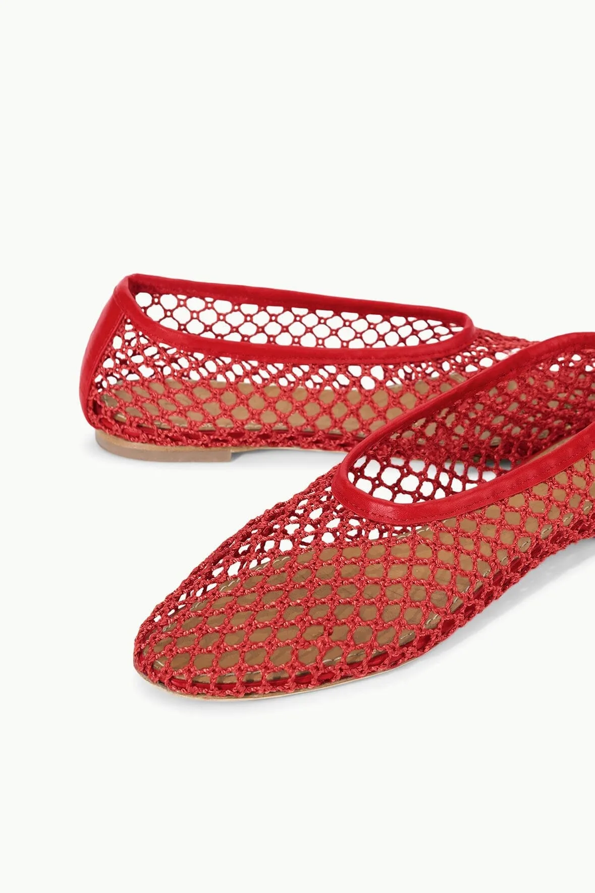 ALBA BALLET FLAT | RED NETTING