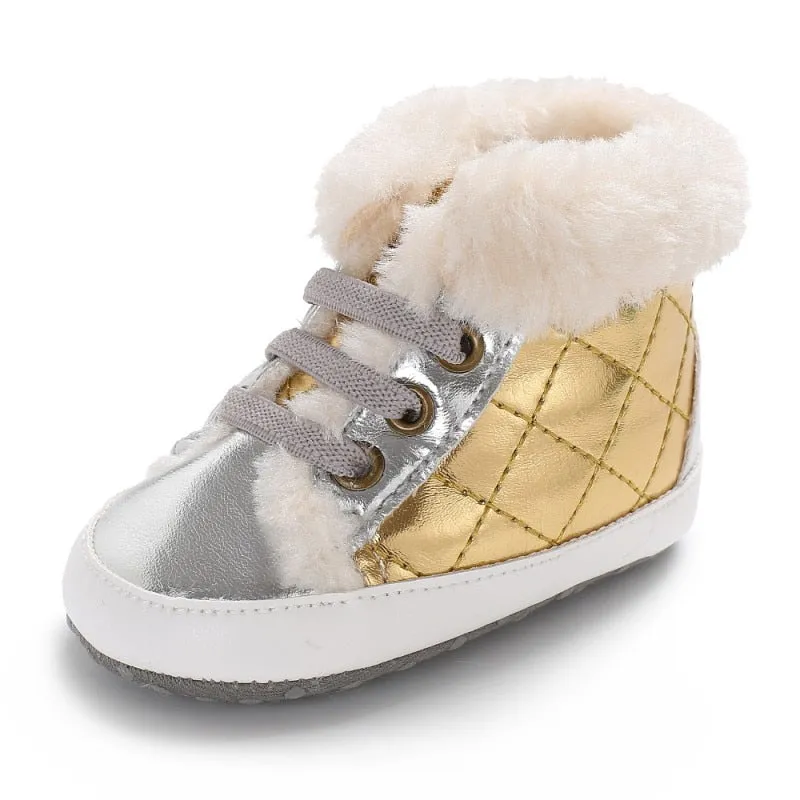 Baby Plaid Winter Boots