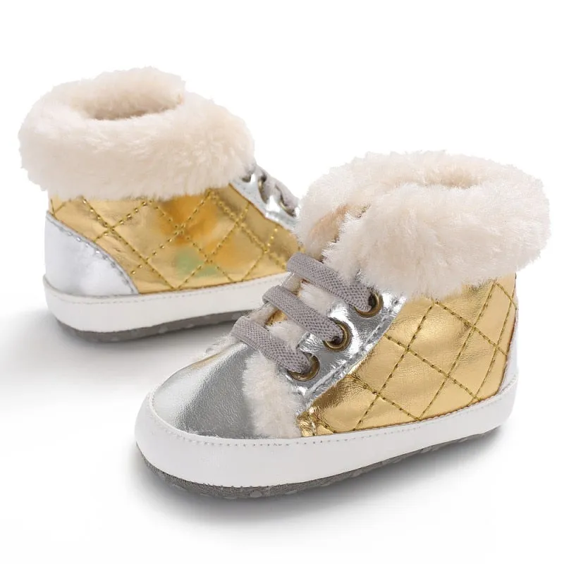 Baby Plaid Winter Boots
