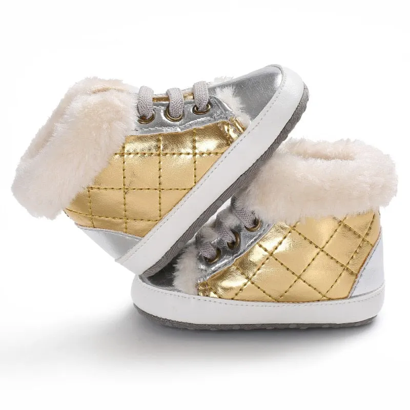 Baby Plaid Winter Boots