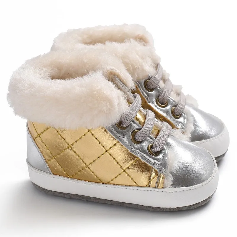 Baby Plaid Winter Boots