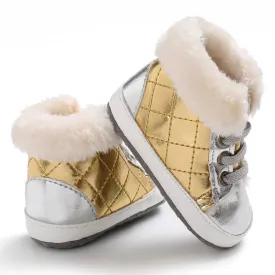 Baby Plaid Winter Boots