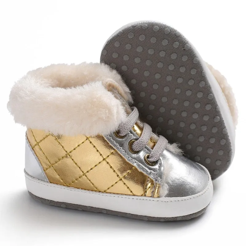 Baby Plaid Winter Boots