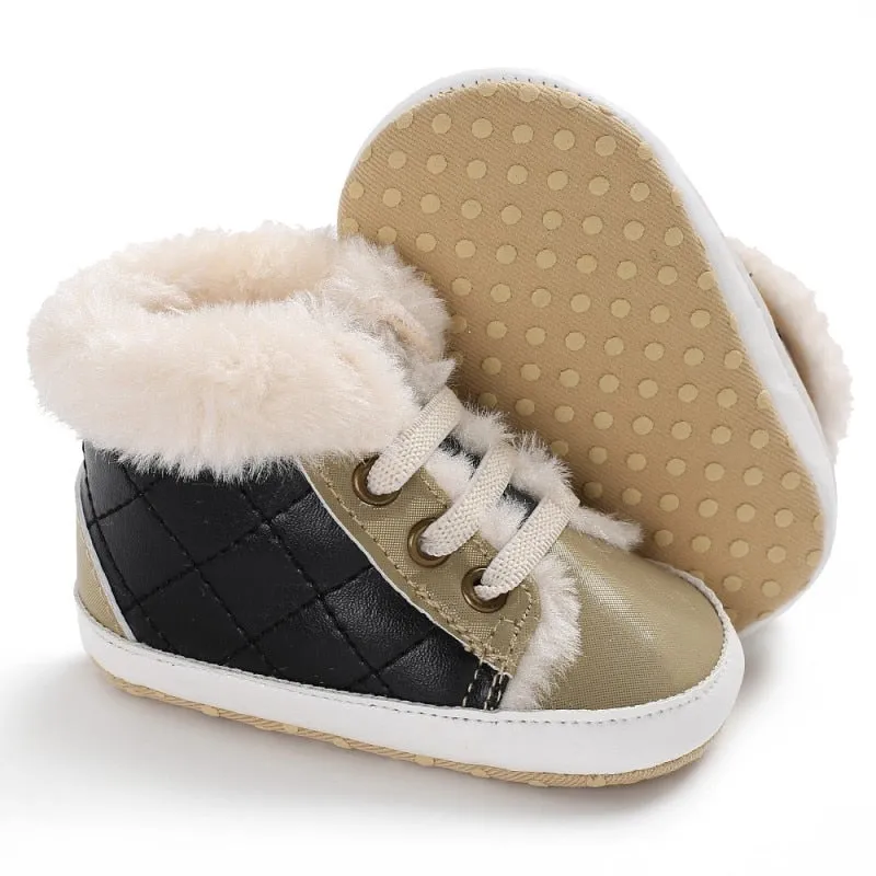 Baby Plaid Winter Boots