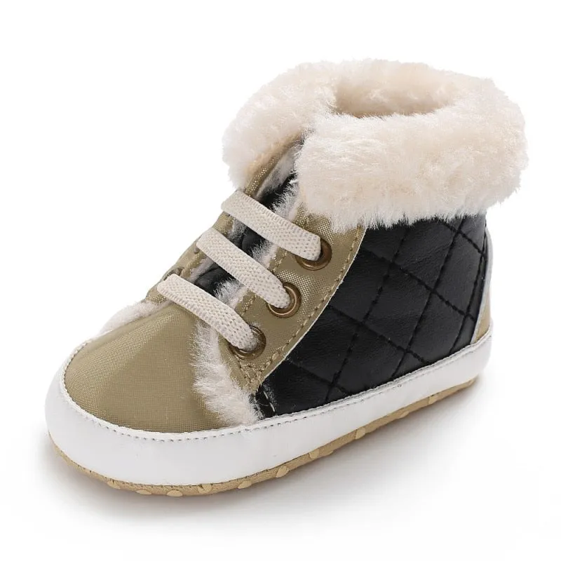 Baby Plaid Winter Boots