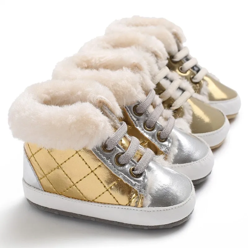 Baby Plaid Winter Boots