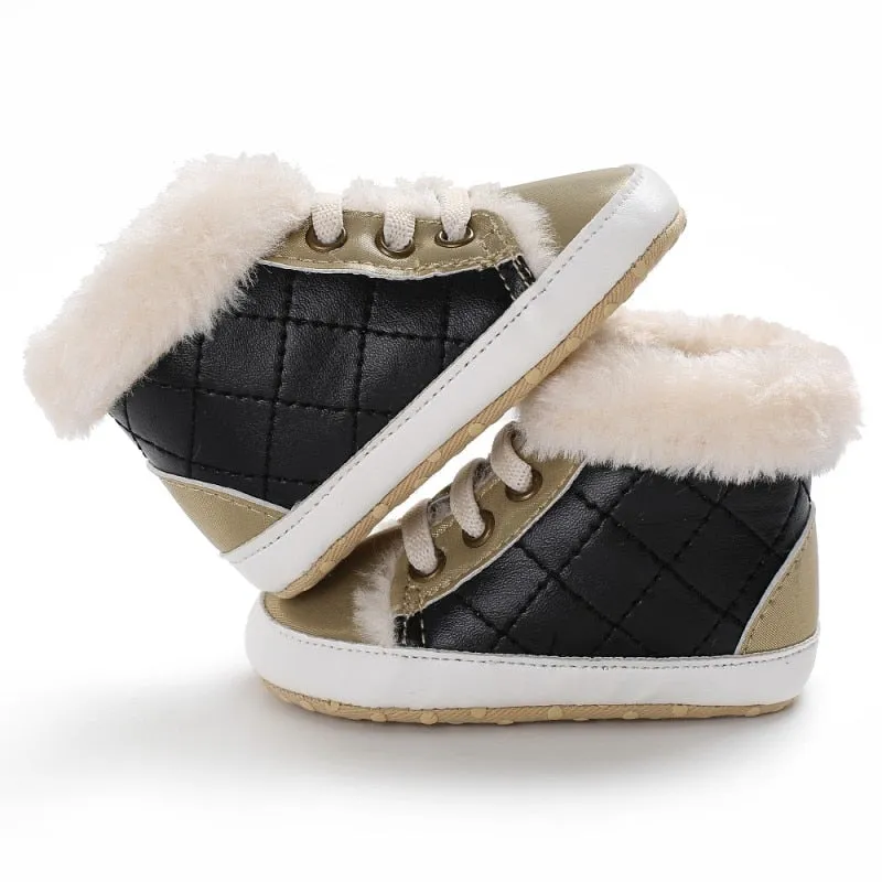 Baby Plaid Winter Boots