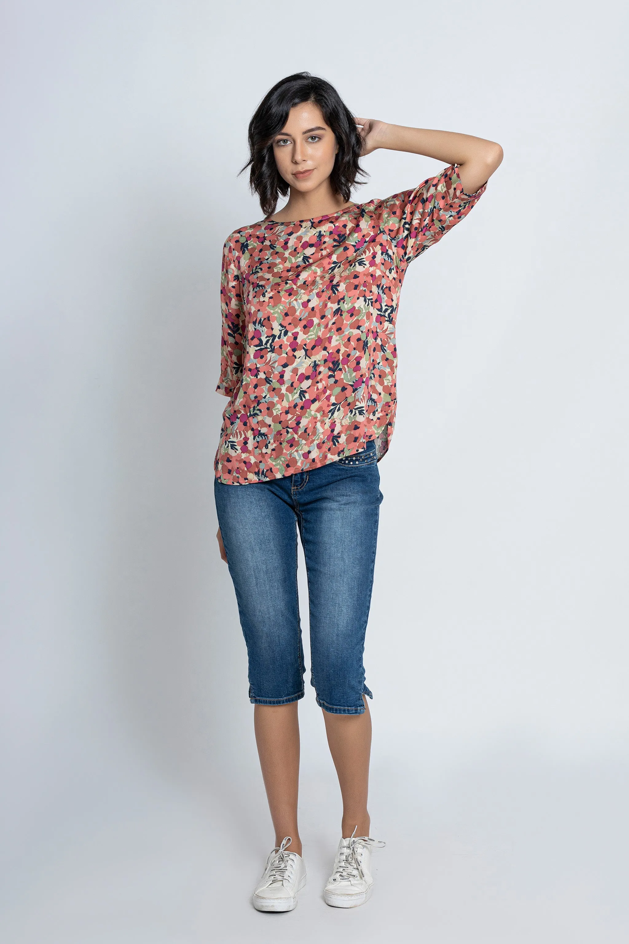 Blue Denim Capri