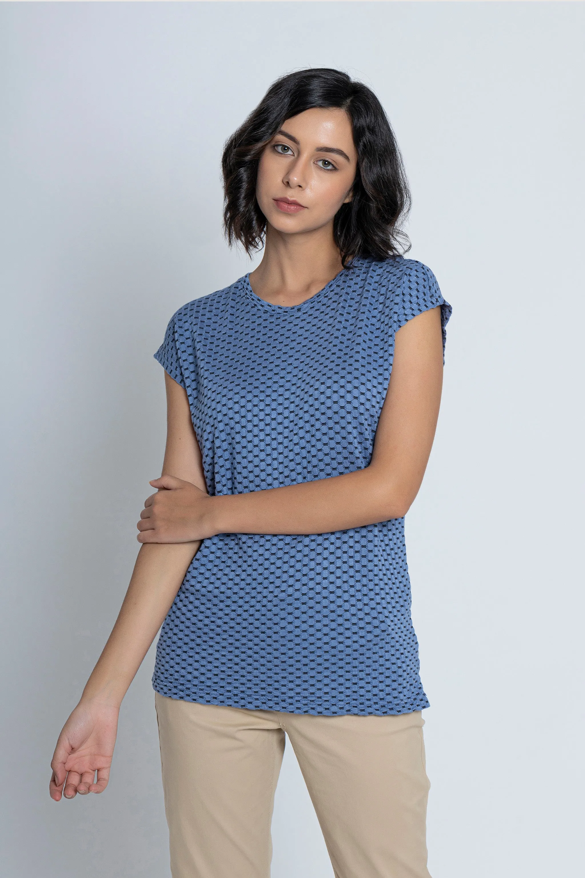 Blue Short Sleeves T-Shirt