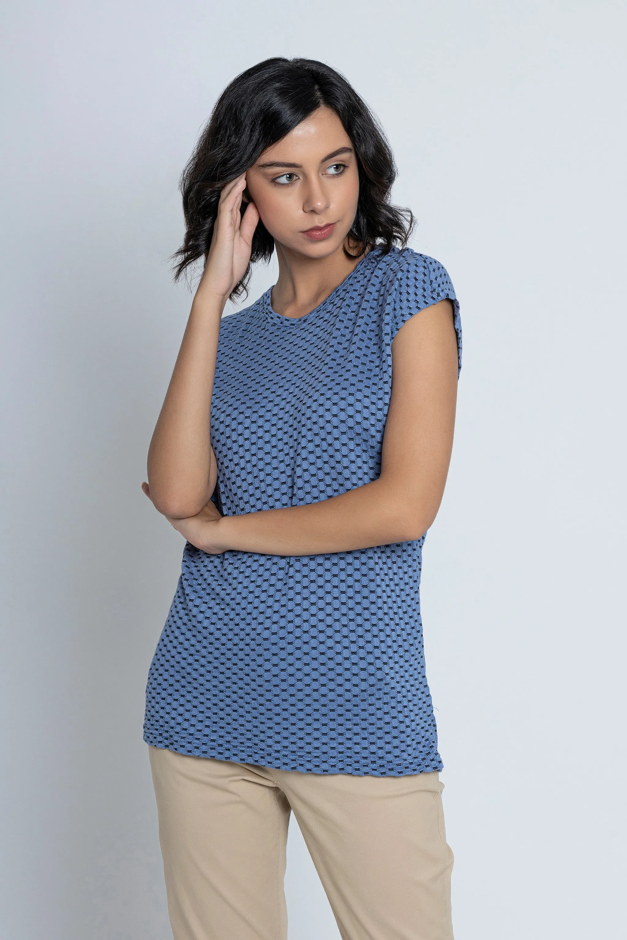 Blue Short Sleeves T-Shirt