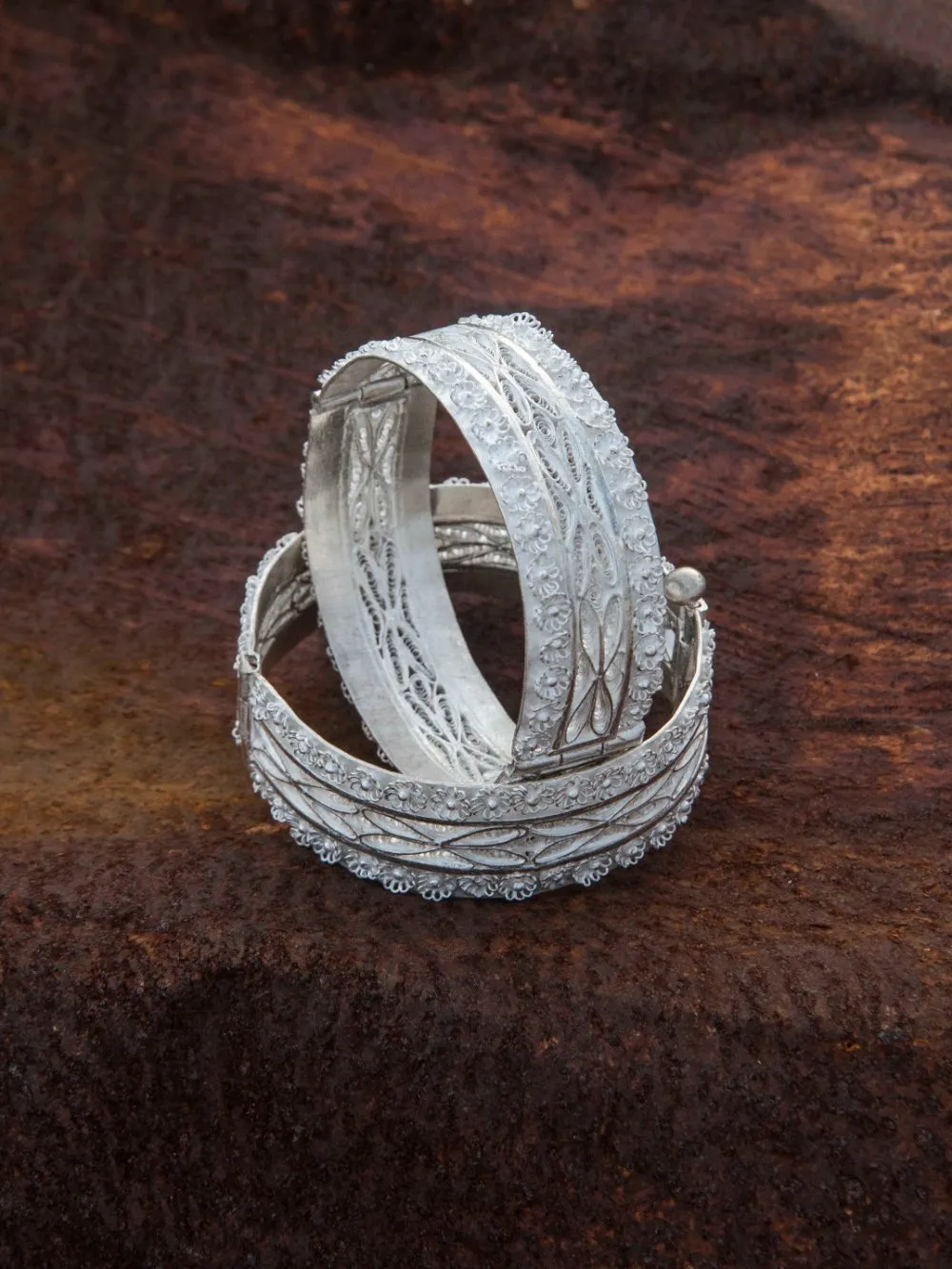 Exquisite filigree bangles