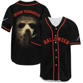 Jason Voorhees Halloween Baseball Jersey
