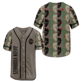 Jason Voorhees Pattern Baseball Jersey