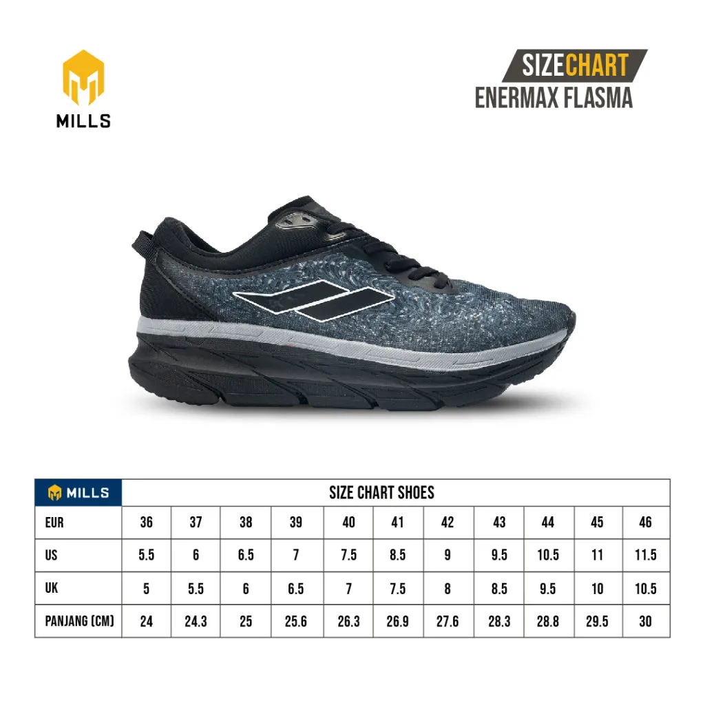 Mills Sepatu Lari Running Shoes Enermax Flasma Red / Orange / White 9102302