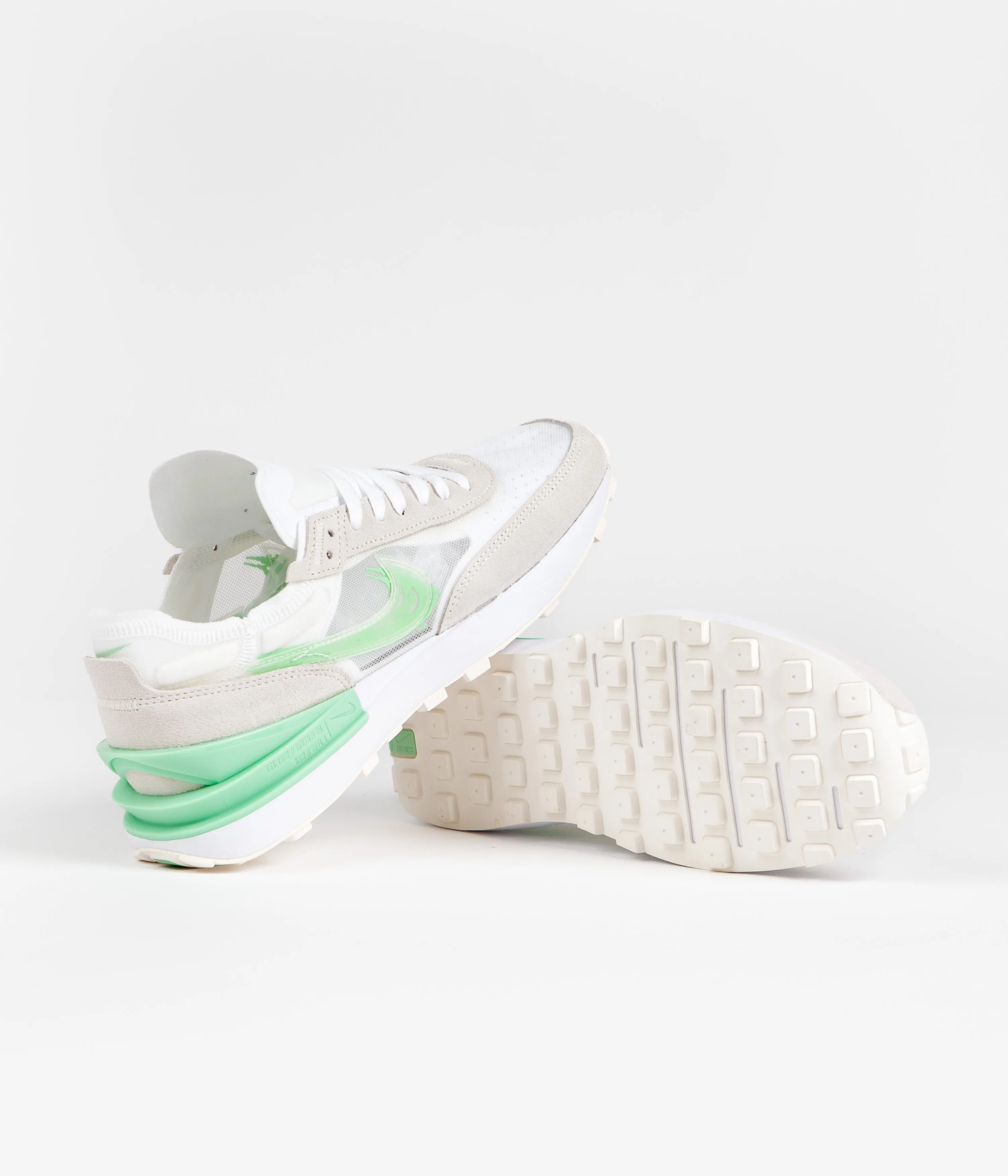 Nike Waffle One Shoes - White / Enamel Green - Sail
