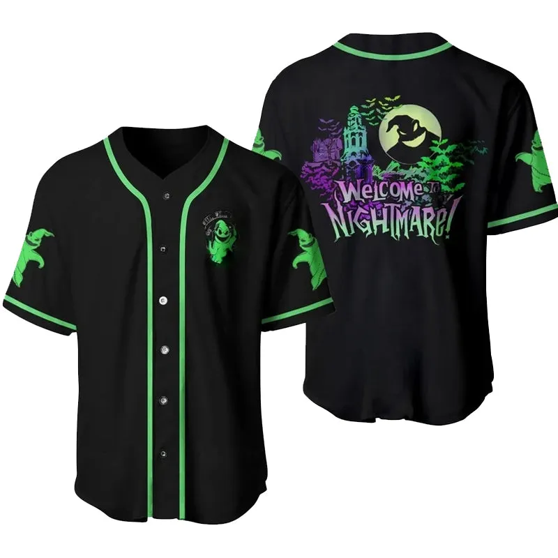 Oogie Boogie Welcome To Nightmare Baseball Jersey