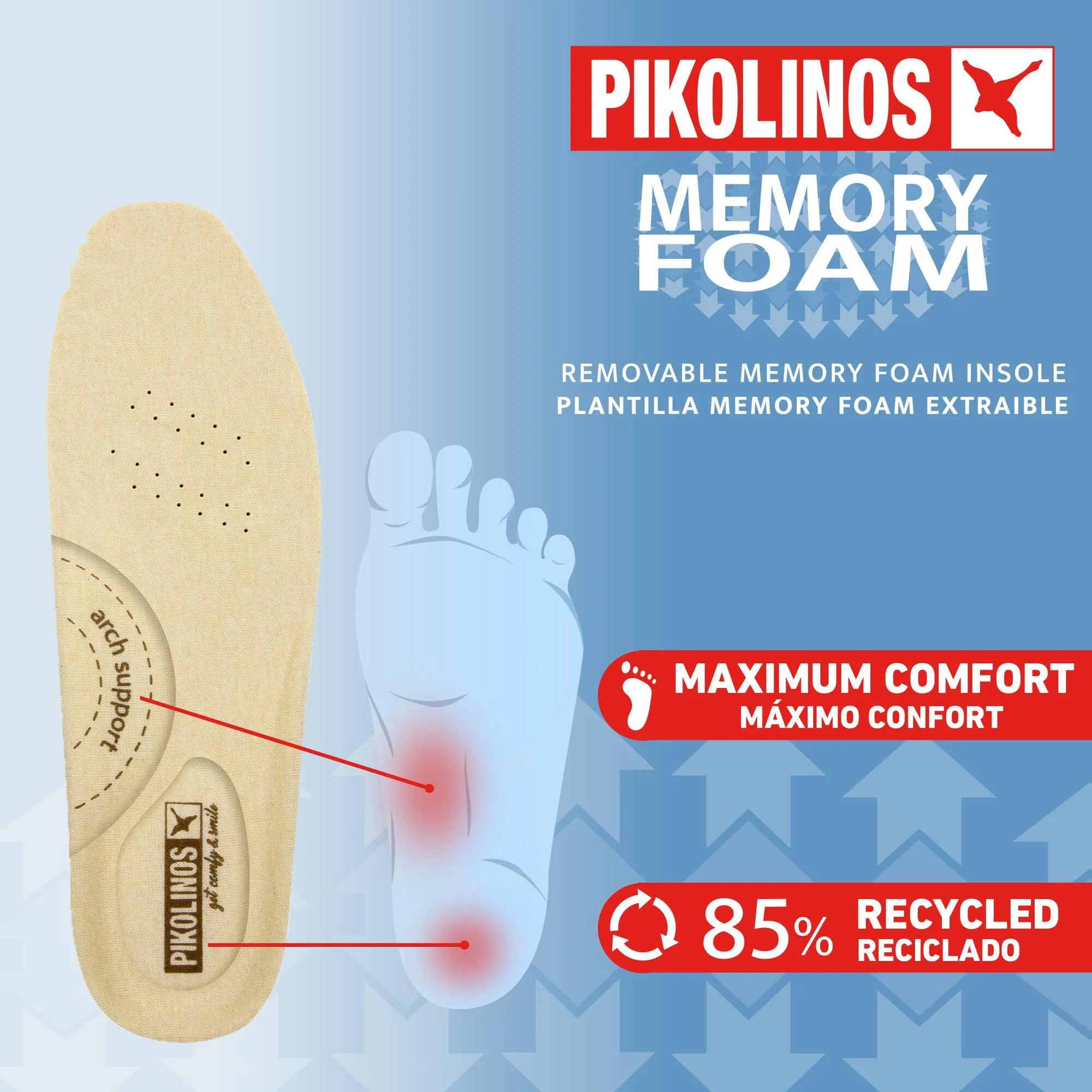 Pikolinos Cantabria W4r-6584 Women's Adjustable Elastic Sneakers in Nata