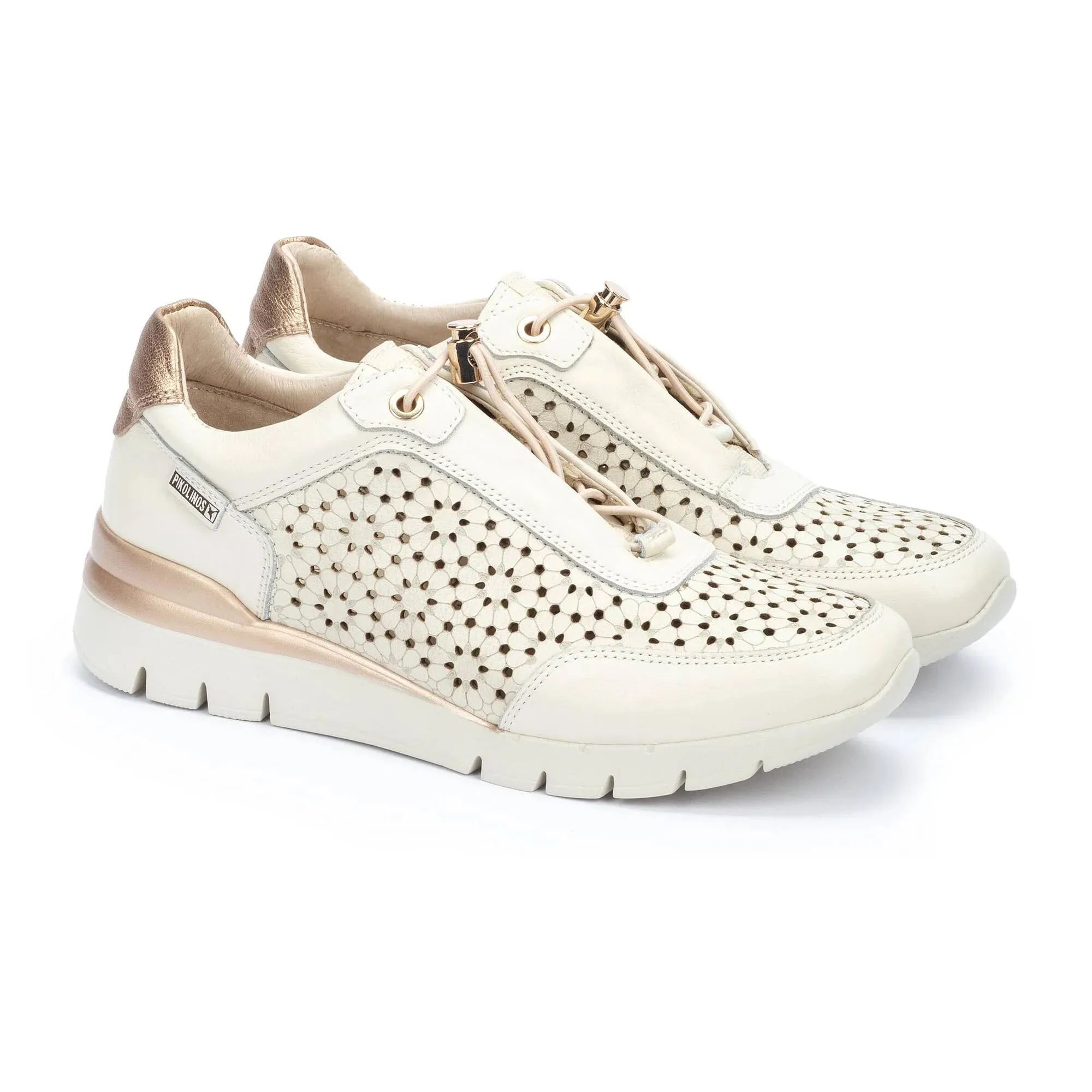 Pikolinos Cantabria W4r-6584 Women's Adjustable Elastic Sneakers in Nata