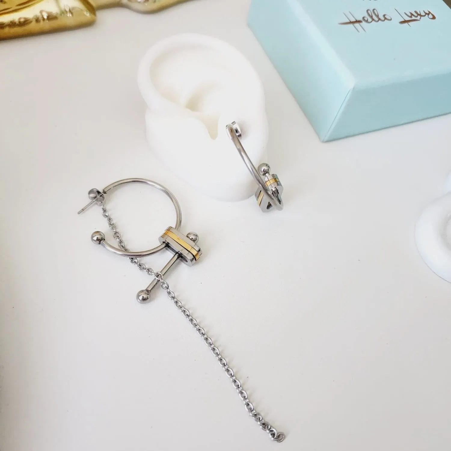 Rae Two Tone Earrings