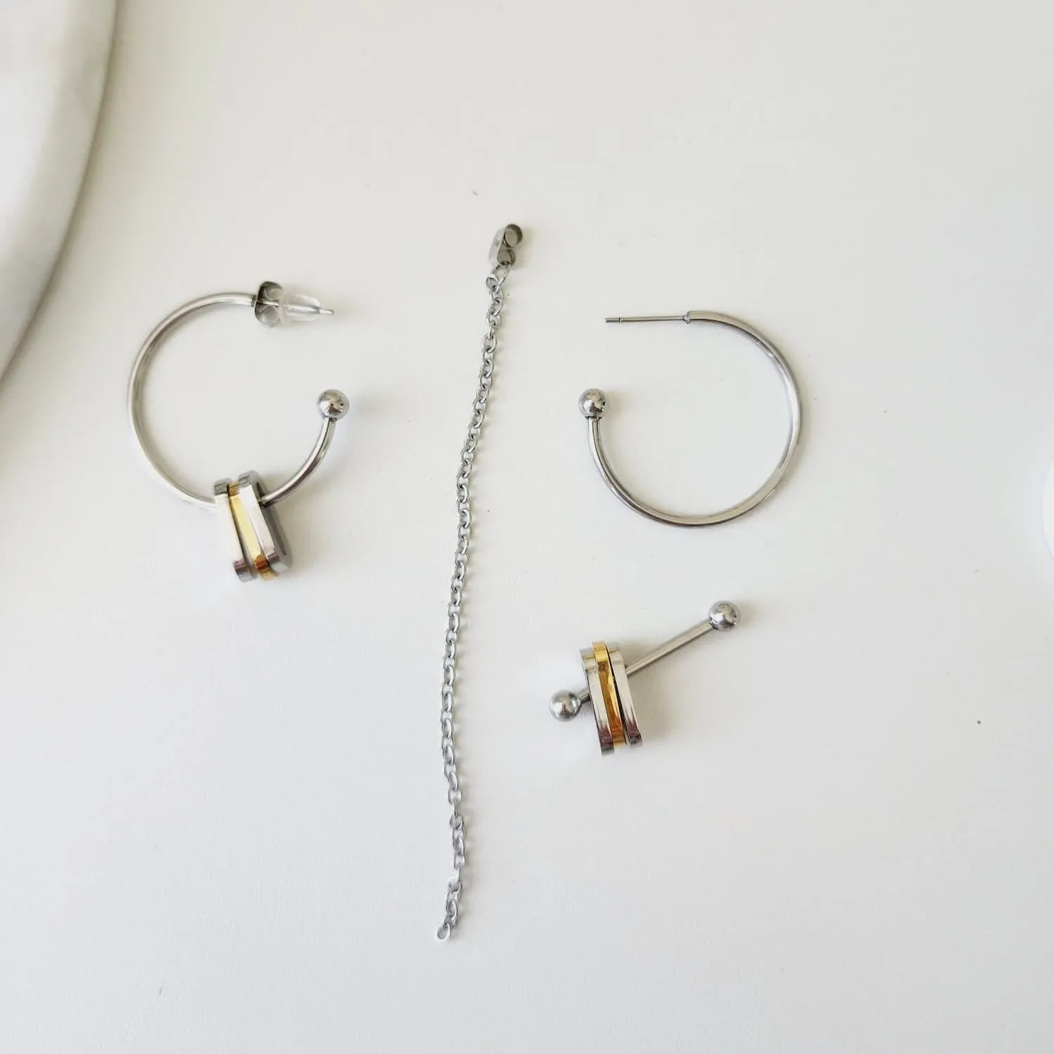 Rae Two Tone Earrings